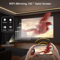 SCREENMAX C7 Mini Projektor 1080P WiFi Bluetooth, Elektronikus Fókusz és Keystone Korrekció 3