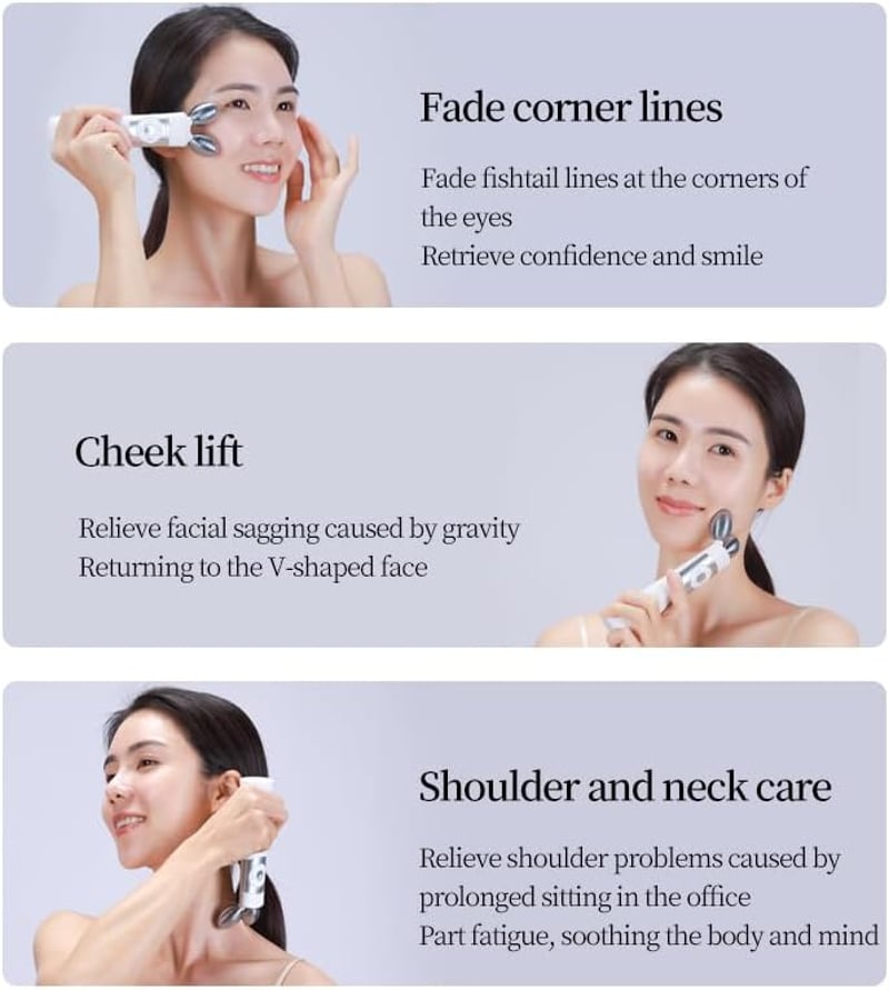 ScriMemo 3D Gua Sha Arcmasszázs Mikroárammal, V-alakú Arclifting Eszköz Ránctalanításhoz