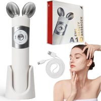 ScriMemo 3D Gua Sha Arcmasszázs Mikroárammal, V-alakú Arclifting Eszköz Ránctalanításhoz 1