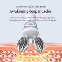 ScriMemo 3D Gua Sha Arcmasszázs Mikroárammal, V-alakú Arclifting Eszköz Ránctalanításhoz 4