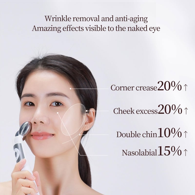ScriMemo 3D Gua Sha Arcmasszázs Mikroárammal, V-alakú Arclifting Eszköz Ránctalanításhoz