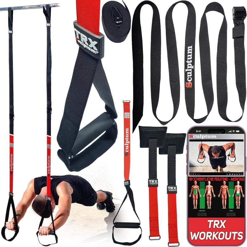 Sculptum TRX Suspension Trainer 2 sávos 3,8m magasság szélesség állítható