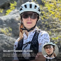 SCVCN S63 Fotochromatické samostmievacie polarizačné cyklistické okuliare pre mužov a ženy, ochrana UV400, na MTB, beh, turistiku a outdoorové športy 2