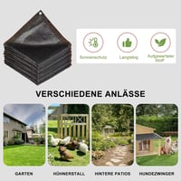 SDLDEER 3x6m Árnyékoló Háló 40% UV Védelem Teraszra Pergolára Üvegházra 5