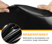 SDLDEER Kerti Tófólia 4x6m - Fekete HDPE Tóbélés UV-Álló Nehéz Kivitel Kerti Tavakhoz, Vízgyűjtőkhöz, Virágágyásokhoz és Üvegházakhoz 3