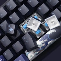 Sada 78 kláves SDYZ PBT, 60% rozloženie, motív Veľká vlna pri Kanagawe, profil Cherry, pre spínače 61/64/66/68 Cherry Gateron MX 3