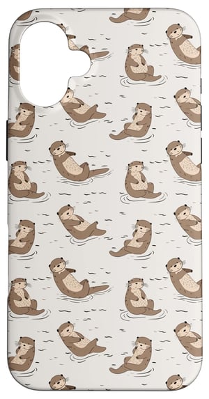 Sea Otter Co. Vesela Vidra maskica sa životinjskim uzorkom za iPhone 16 Plus