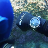 Potápačský počítač SEAC Action na potápanie a nádychové potápanie (freediving), s denníkom, plánovačom ponorov a bezpečnostným alarmom, čierno-biely 8
