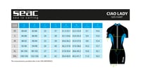 Costum scurt de neopren pentru femei SEAC Ciao Lady 2,5 mm - Negru-Albastru, mărimea L - Snorkeling, scufundări și sporturi nautice 4