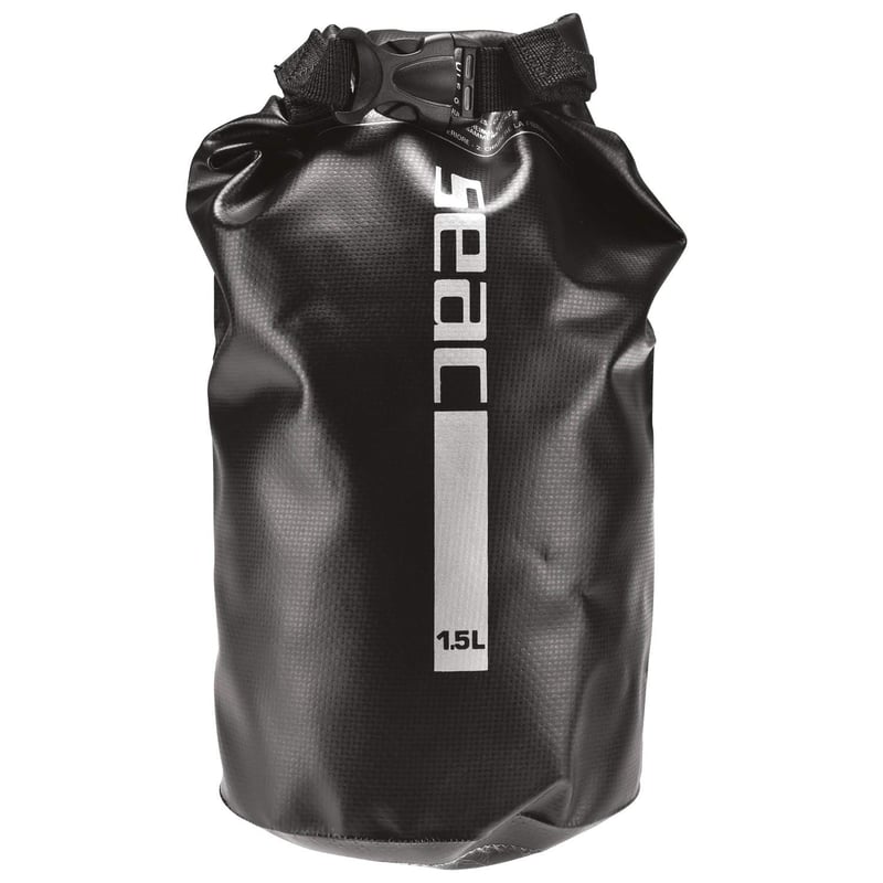 Geantă Etanșă SEAC Dry Bag 1,5 litri Negru - Pentru Scufundări și Sporturi Nautice