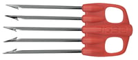 SEAC Killer Special Nylon päťhrotá kovaná harpúna na podmorský lov - červená 3