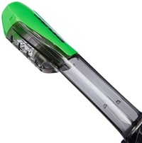 Mască de snorkeling full face SEAC Libera cu catarame cu eliberare rapidă, negru/verde, mărimea L/XL 9