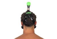 Mască de snorkeling full face SEAC Libera cu catarame cu eliberare rapidă, negru/verde, mărimea L/XL 7
