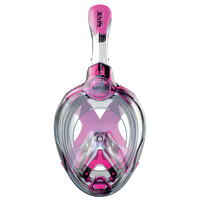 Mască de snorkeling full-face Seac Magica Junior, cu sistem anti-aburire, tub Dry Top, roz 2