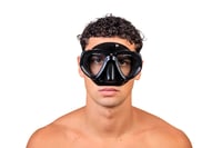 Mască de scufundări SEAC One Pro cu adaptor pentru cameră de acțiune GoPro, pentru scufundări și snorkeling, negru 5