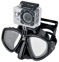 Mască de scufundări SEAC One Pro cu adaptor pentru cameră de acțiune GoPro, pentru scufundări și snorkeling, negru 2