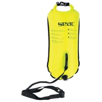 Nafukovacia plavecká bója SEAC Safe Dry – 36 x 72 cm, 28 l, žltá – na plávanie na otvorenej vode 1