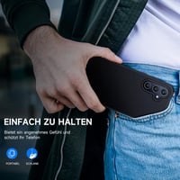 seacosmo Samsung Galaxy A55 5G 360°-os ütésálló tok beépített kijelzővédővel - fekete 6