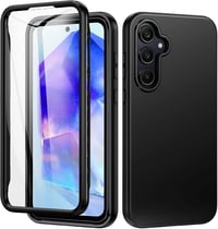 seacosmo Samsung Galaxy A55 5G 360°-os ütésálló tok beépített kijelzővédővel - fekete 1