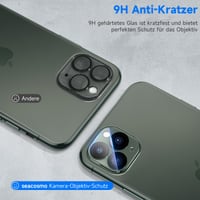 Puzdro na iPhone 11 Pro seacosmo s integrovanou ochranou displeja z tvrdeného skla, 360° ochrana – zelené 4