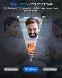seacosmo iPhone 17 Pro Max MagSafe tok beépített 9H üveg adatvédő fóliával és kameravédővel - narancs 2