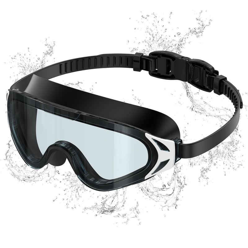 Plavecké okuliare Seaflar BBK pre dospelých s veľkým rámom, ochranou proti zahmlievaniu a UV filtrom, HD šošovky, unisex, na potápanie a vodné športy