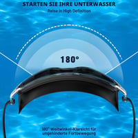 Plavecké okuliare Seaflar BBK pre dospelých s veľkým rámom, ochranou proti zahmlievaniu a UV filtrom, HD šošovky, unisex, na potápanie a vodné športy 2