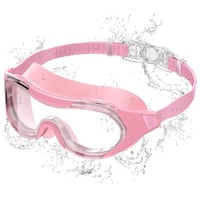 Plavecké okuliare Seaflar BBK unisex pre dospelých, proti zahmlievaniu, UV ochrana, veľký rám, HD šošovky, ružovo-priehľadné so zrkadlovým efektom, na plávanie a potápanie 1
