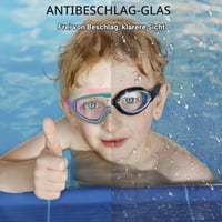 Ochelari de înot pentru copii Seaflar, 3-14 ani, ramă supradimensionată anti-aburire, protecție UV, ochelari de scufundări pentru băieți și fete 6