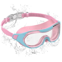 Ochelari de înot pentru copii Seaflar, 3-14 ani, anti-aburire cu protecție UV, vedere panoramică, reglare rapidă, unisex, roz-albastru 1