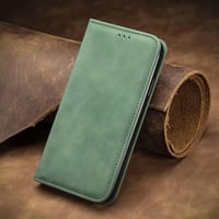 SEAHAI Motorola Moto G54 5G flip tok kártyatartóval - zöld 2