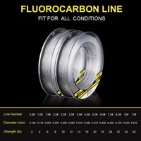 SeaKnight Fluorocarbon Horgászzsinór 100m Ponty Monofil Süllyedő Vezető 3-100lb 7