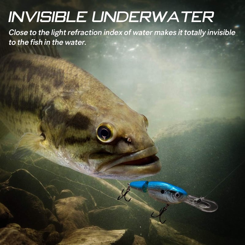 SeaKnight Fluorocarbon Horgászzsinór 100m Ponty Monofil Süllyedő Vezető 3-100lb