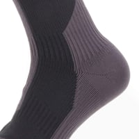 SealSkinz uniseks vodootporne čarape srednje dužine za ekstremno hladno vrijeme, crno/sivo/bijele, veličina L 4