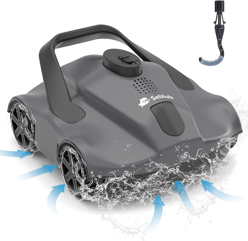 Seblub Akkumulátoros Medence Robotporszívó 130 Perc Üzemidő 5200mAh