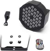 SEBRUANC 4x Akkumulátoros RGB LED Par Lámpa Táskával, Diszkó Fény Távirányítóval és Hangaktivációval 7