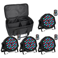 SEBRUANC RGB 36 LED PAR reflektor s baterijom, daljinskim upravljačem i torbom - 4 komada 2