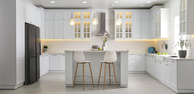 SEBSON LED Bútorvilágítás 120cm - Meleg Fehér Fénycsík 20W 1300lm, Konyhapult Világítás, Kapcsolóval, IP20 Beltéri