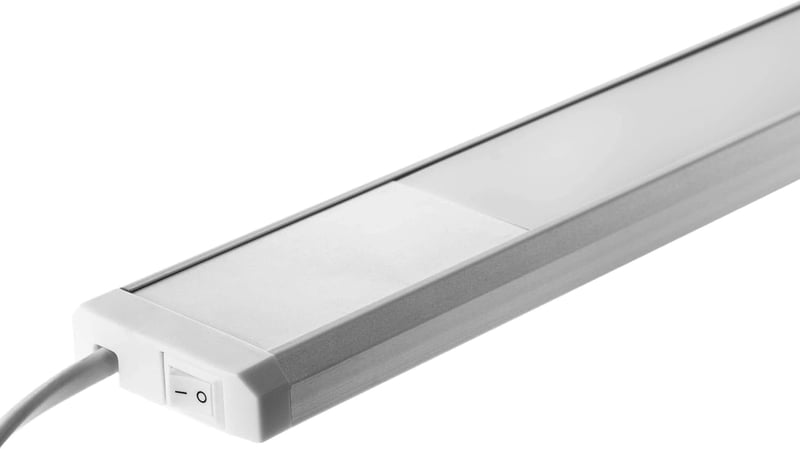 SEBSON LED Bútorvilágítás 120cm - Meleg Fehér Fénycsík 20W 1300lm, Konyhapult Világítás, Kapcsolóval, IP20 Beltéri