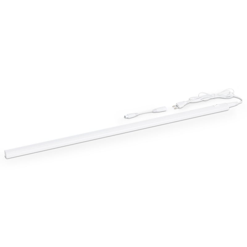 LED podlinkové svietidlo SEBSON do kuchyne 120 cm so zástrčkou a vypínačom, 4000K neutrálne biele svetlo
