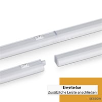 LED podlinkové svietidlo SEBSON do kuchyne 120 cm so zástrčkou a vypínačom, 4000K neutrálne biele svetlo 4