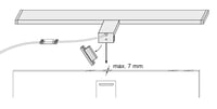 SEBSON Iluminat oglindă LED 90 cm pentru baie IP44, lampă pentru montare pe dulap și oglindă, alb neutru 4000K, 15W 1300lm, Smin 6