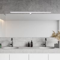 SEBSON Iluminat oglindă LED 90 cm pentru baie IP44, lampă pentru montare pe dulap și oglindă, alb neutru 4000K, 15W 1300lm, Smin 8