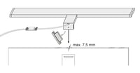 SEBSON LED osvetlenie na zrkadlo do kúpeľne 120 cm, klipové na skrinku a zrkadlo, neutrálna biela 4000K 15W 1500lm IP44 1200x98x44 mm 6