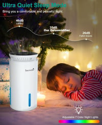 Secmote 2000ml Elektromos Páramentesítő 50m² Hálószobához Fürdőszobához Csendes 3