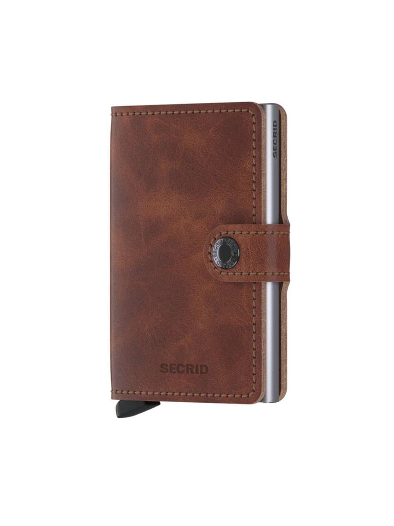 Pánska/dámska peňaženka Secrid Miniwallet Vintage s puzdrom na karty, hnedá, jedna veľkosť