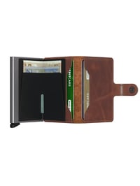 Pánska/dámska peňaženka Secrid Miniwallet Vintage s puzdrom na karty, hnedá, jedna veľkosť 3