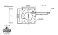 Security-01 40x40x10mm 12V DC Brushless Hűtőventilátor 2db-os szett 4