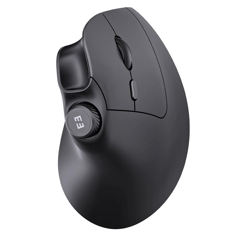 seenda Ergonomski Bežični Miš s Kontrolom Glasnoće - Bluetooth/USB Vertikalni Miš za Više Uređaja za PC, MacBook, Tablet - F