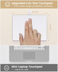 seenda Érintőpad Mac és Windows Rendszerekhez - Precíziós Fém Trackpad Többérintéses Vezérléssel, Vezetékes Touchpad MacBook/PC/Laptop Eszkö 7